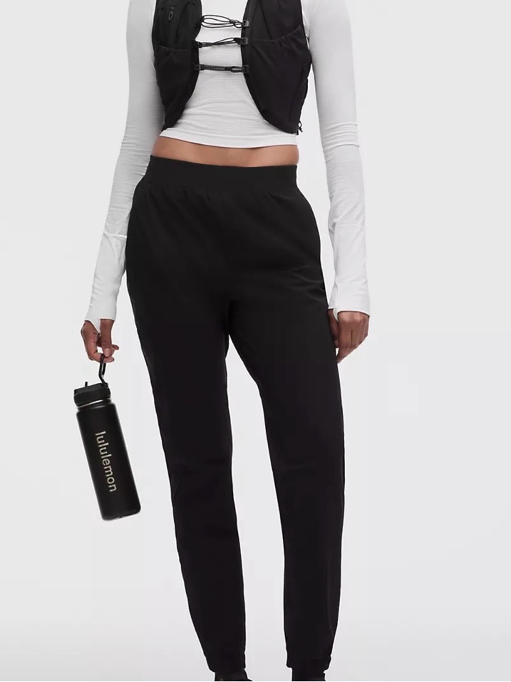 Lululemon Black Adapted State High Rise Joggers 14